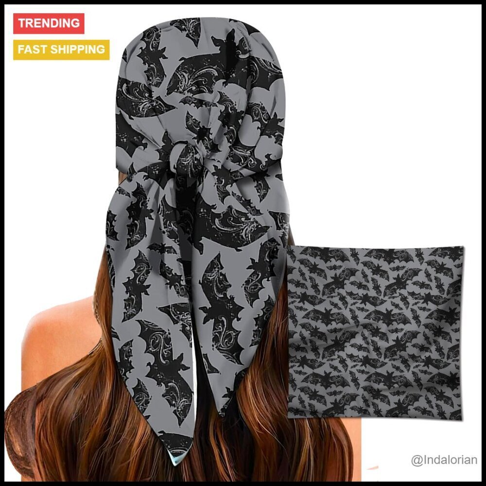 Satin Square Scarf Elegant Chic Hair Wrap Bandana Fashion Accessory